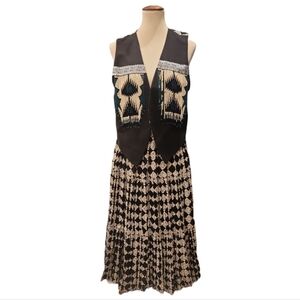 Southwestern Celtic Knotwork Beaded  Skirt Vest